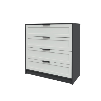 Kомод Тренд КТ-К100 (Антрацит ЛДСП/ Грэй ЛМДФ) Ш1000 В1020 Г451 Kомод Тренд КТ-К100 (Антрацит ЛДСП/ Грэй ЛМДФ) Ш1000 В1020 Г451